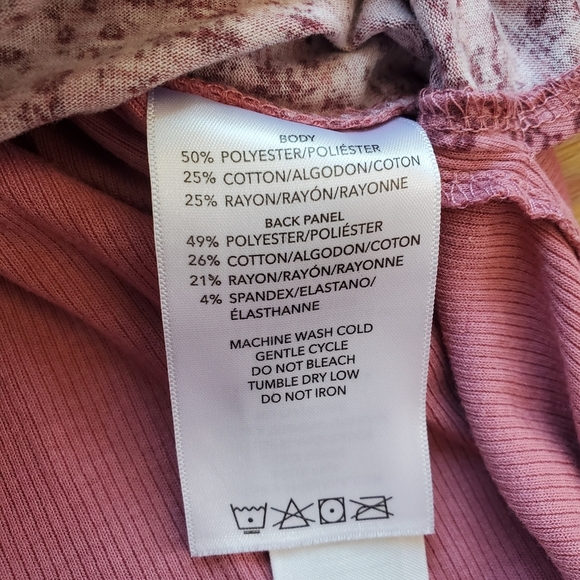 Lularoe Cozy Gabby Floral Pink V-Neck Top Size Xl - Picture 5 of 6